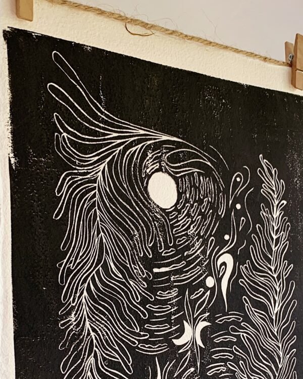 “HARMONY” linocut print - Image 3
